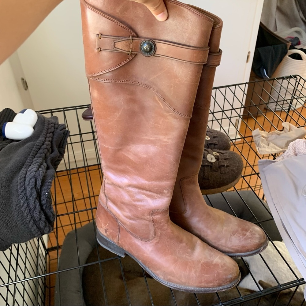 Frye brown riding boots